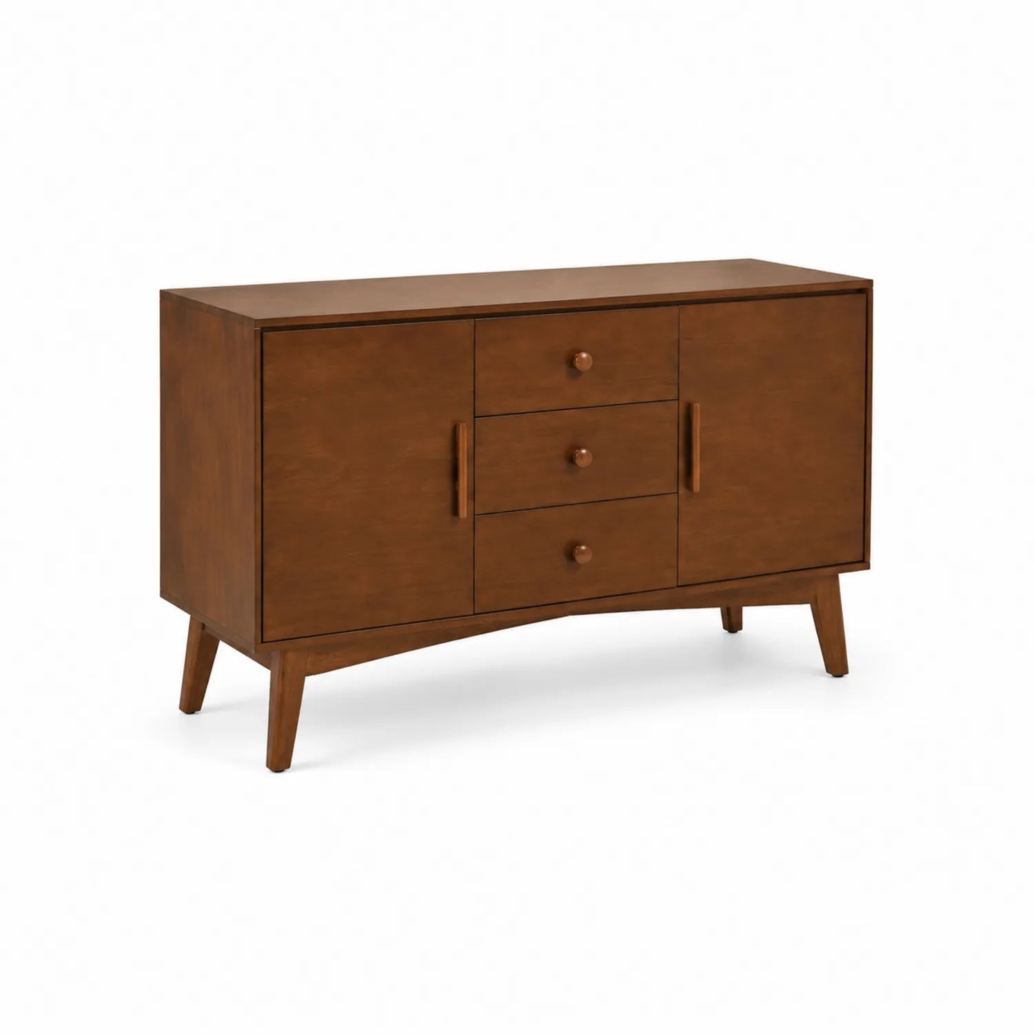 Aparador de madera marrón 120x40x75 cm