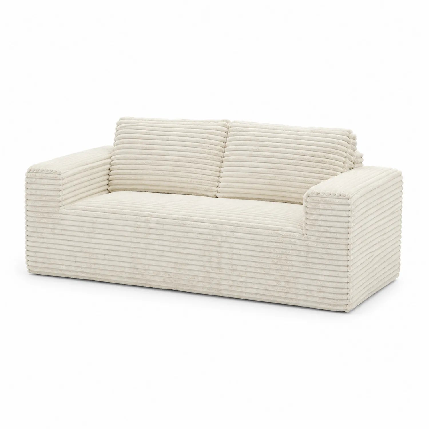 Sofá de 3 plazas de pana beige