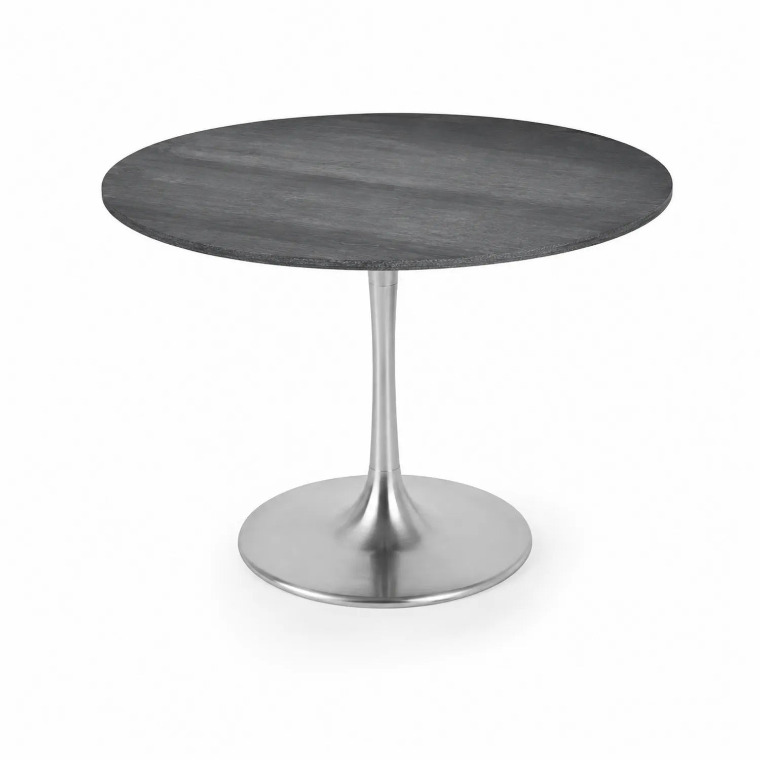 Mesa redonda de piedra y metal 90cm