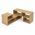 Estanterías Modulares de Madera Aglomerada Roble Claro