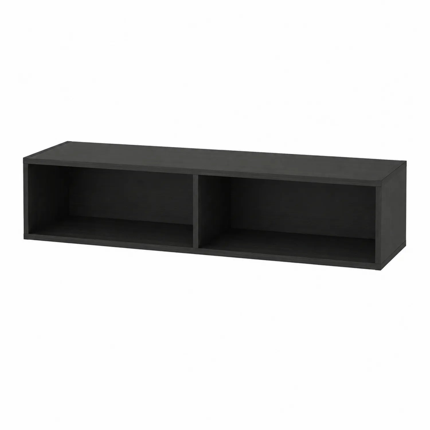 Estante de Pared para TV de MDF Negro 120x30x20 cm