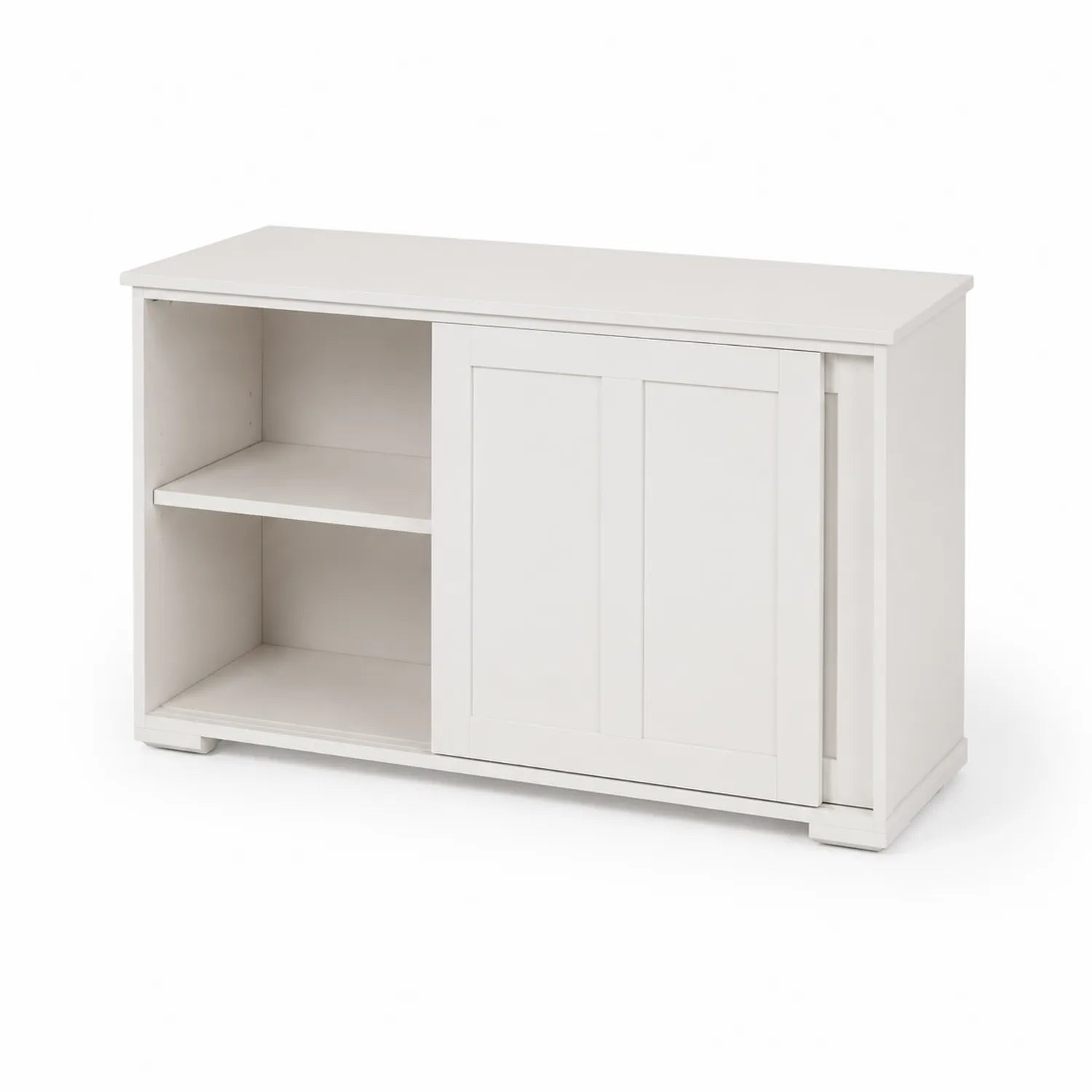 Aparador de MDF con Puertas Correderas Blanco