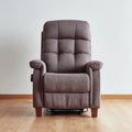Recliner Chair Fabric 85x90x105 cm - Brown - Classic Design