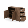 Aparador de Madera con 3 Cajones y Puertas