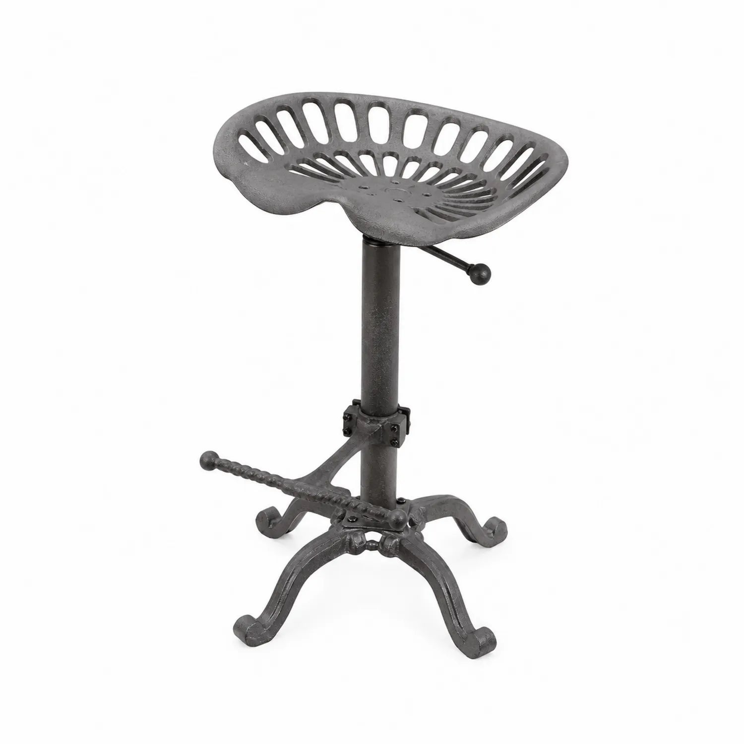 Taburete de Hierro Fundido Negro