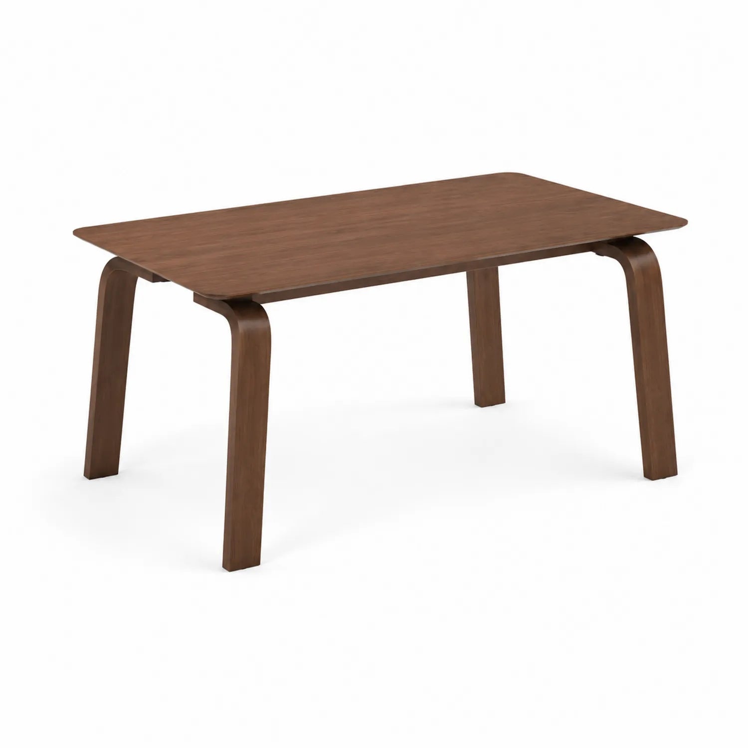 Mesa de comedor rectangular de madera Marrón