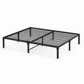 Estructura de cama de metal negra 200x150 cm