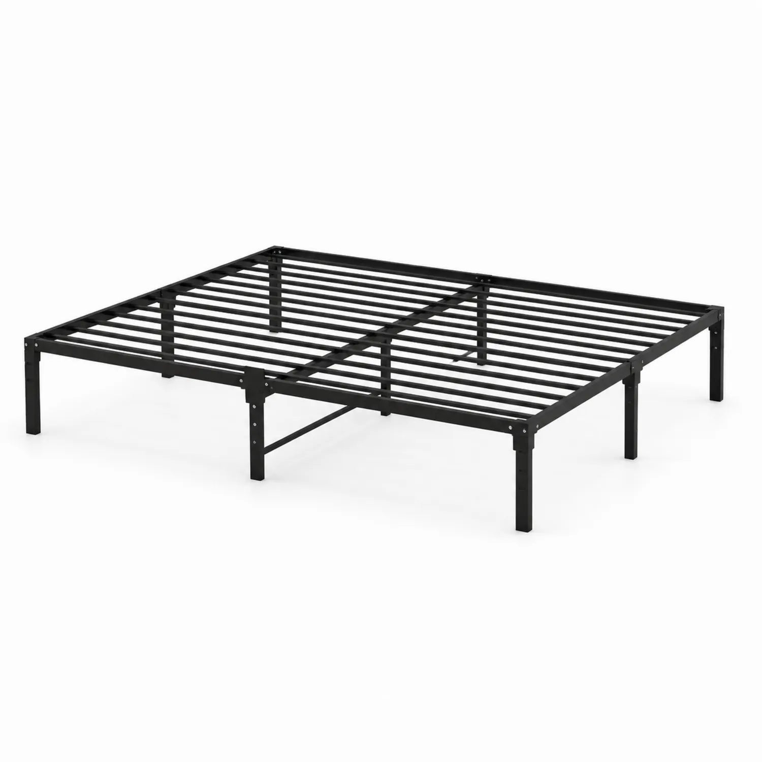 Estructura de cama de metal negra 200x150 cm