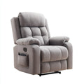 Recliner Chair 100x80x70 cm - Upholstered Fabric - Gray - Modern Comfort