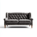 Vintage Style Velvet Sofa Set 150x85x80 cm - Dark Grey
